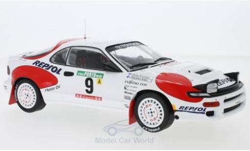 Miniature Toyota Celica 1/18 IXO GT-Four ST185 No.9 Team Europe Rallye WM Rallye Portugal 1992 M.Alen/I.Kivimaki Toyota Celica 1/18 IXO GT-Four ST185 No.9 Team Europe Rallye WM Rallye Portugal 1992 M.Alen/I.Kivimaki miniature