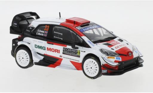Toyota Yaris 1/43 IXO WRC No.33 Rallye WM Rally Monte Carlo 2021 E.Evans/S.Martin miniature