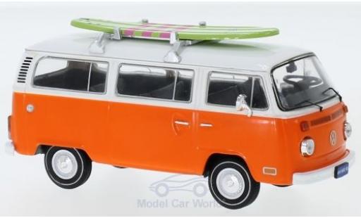 Miniature Volkswagen T2 1/43 IXO Bus orange/blanche 1975 mit Surfboard Volkswagen T2 1/43 IXO Bus orange/blanche 1975 mit Surfboard miniature