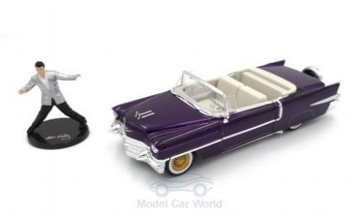 Miniature Cadillac Eldorado 1/24 Jada Toys Cabriolet metallise violetteee Elvis Presley 1956 mit Figur Cadillac Eldorado 1/24 Jada Toys Cabriolet metallise violetteee Elvis Presley 1956 mit Figur miniature