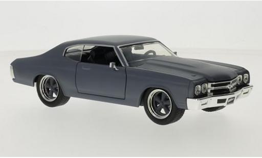 Miniature Chevrolet Chevelle 1/24 Jada Toys SS matt-grise Fast & Furious 1970 Doms Chevrolet Chevelle 1/24 Jada Toys SS matt-grise Fast & Furious 1970 Doms miniature