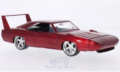 Miniature Dodge Charger 1/24 Jada Toys Daytona metallise rouge Furious 7 1969 Tuning Dodge Charger 1/24 Jada Toys Daytona metallise rouge Furious 7 1969 Tuning miniature