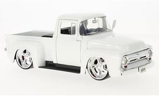 Miniature Ford F-1 1/24 Jada Toys 00 Pick Up metallise blanche 1956 Ford F-1 1/24 Jada Toys 00 Pick Up metallise blanche 1956 miniature