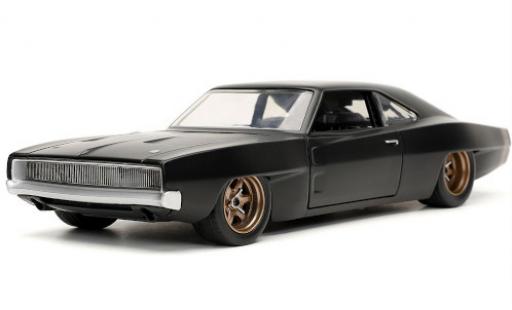 Dodge Charger 1/24 Jada Toys Widebody matte noir rapide & Furious 1968 miniature