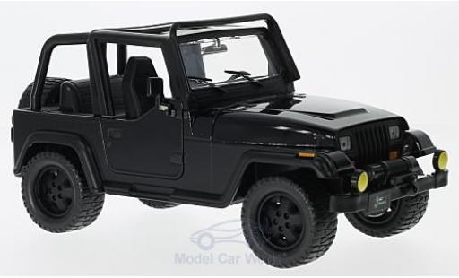 Miniature Jeep Wrangler 1/24 Jada Toys noire 1992 ohne Vitrine Jeep Wrangler 1/24 Jada Toys noire 1992 ohne Vitrine miniature