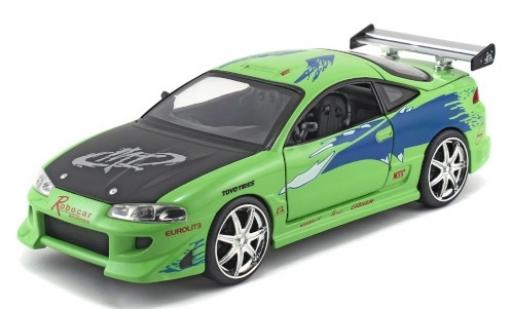 Miniature Mitsubishi Eclipse 1/24 Jada Toys Tuning verte/Dekor Fast & Furious 1995 Mitsubishi Eclipse 1/24 Jada Toys Tuning verte/Dekor Fast & Furious 1995 miniature