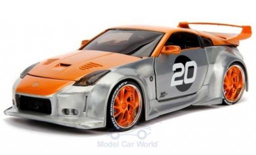 Nissan 350Z 1/24 Jada Toys grise/orange 2003 miniature