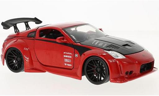 Miniature Nissan 350Z 1/24 Jada Toys rouge/noire 2003 Nissan 350Z 1/24 Jada Toys rouge/noire 2003 miniature