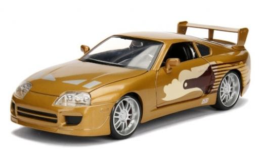 Toyota Supra 1/24 Jada Toys Tuning metallise marron/Dekor Fast & Furious 1995 miniature
