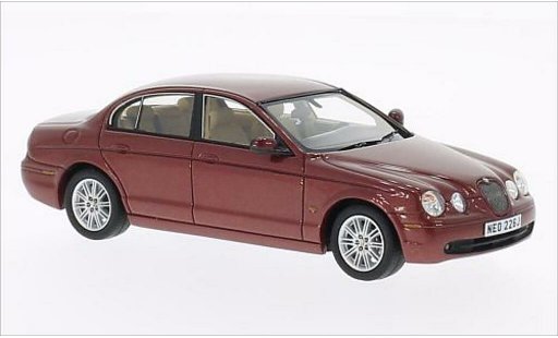 Jaguar S-Type Base 1/43 Neo metallise rouge 2004 miniature