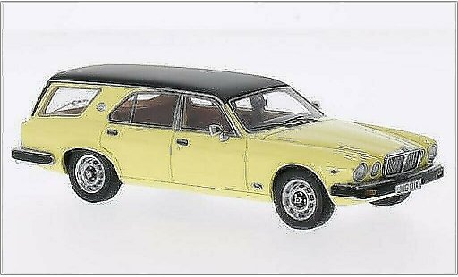 Jaguar XJ Series III 1/43 Matrix SIII jaune/noire miniature