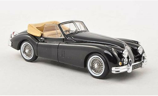 Jaguar XK 140 1/43 Spark Drophead Coupe noire miniature