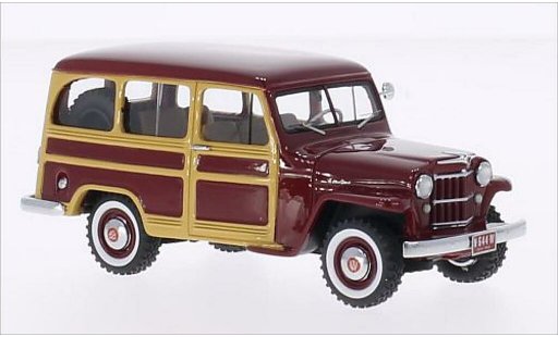 Jeep Willys Station Wagon 1/43 Neo rouge/Holzoptik 1954 miniature