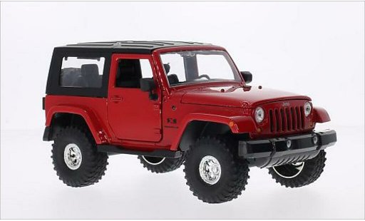 Jeep Wrangler Base 1/24 Jada Toys rouge/noire 2007 miniature