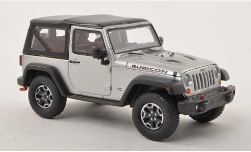 Jeep Wrangler Rubicon 1/43 Greenlight 10th anniversaire grise-grise 2013 miniature