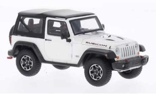 Jeep Wrangler Rubicon 1/43 Greenlight 10th anniversaire blanche 2013 miniature