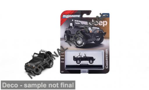 Jeep Wrangler 1/64 Majorette noire 1987 1:64 miniature