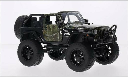 Jeep Wrangler Base 1/24 Jada Toys noire/Dekor 2007 miniature