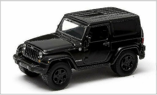 Jeep Wrangler Base 1/64 Greenlight noire/Dekor 2014 miniature