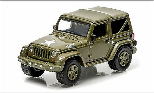 Jeep Wrangler US Army 1/64 Greenlight Soft Top Armee mat-oliv 2014 miniature