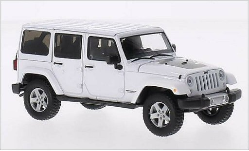 Jeep Wrangler Limited 1/43 Greenlight Unlimited blanche 2011 miniature