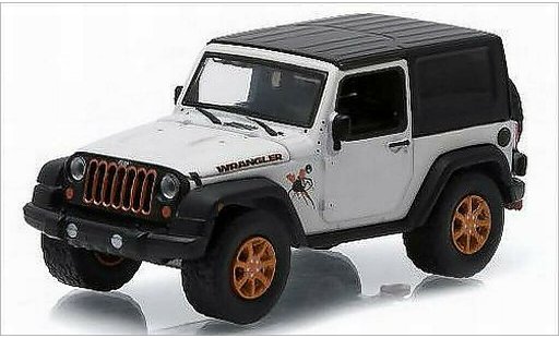 Jeep Wrangler Base 1/64 Greenlight blanche/Dekor 2012 miniature