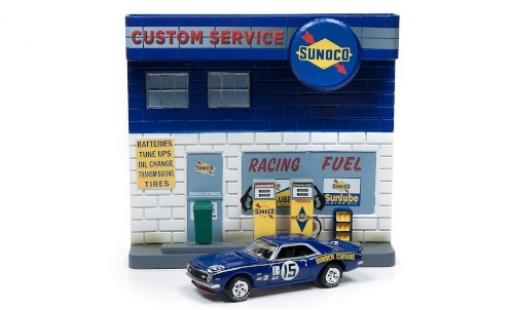 Miniature Chevrolet Camaro 1/64 Johnny Lightning Sunoco 1977 Diorama Chevrolet Camaro 1/64 Johnny Lightning Sunoco 1977 Diorama miniature