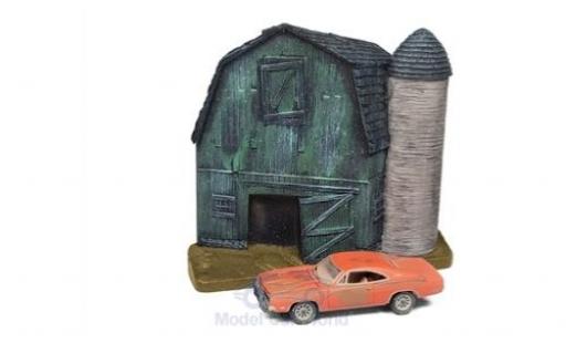 Miniature Dodge Charger 1/64 Johnny Lightning orange 1969 Barn Finds Series 4 Diorama mit Witterungsspuren Dodge Charger 1/64 Johnny Lightning orange 1969 Barn Finds Series 4 Diorama mit Witterungsspuren miniature