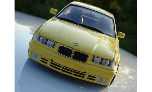 Bmw 325 kit m3 1/18 Ut Models E36 e36 coupe jaune kitee miniature