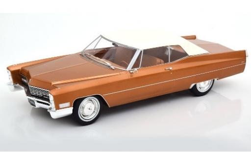 Miniature Cadillac Deville 1/18 KK Scale DeVille Cabriolet metallise marron/blanche 1967 Verdeck fermé Cadillac Deville 1/18 KK Scale DeVille Cabriolet metallise marron/blanche 1967 Verdeck fermé miniature