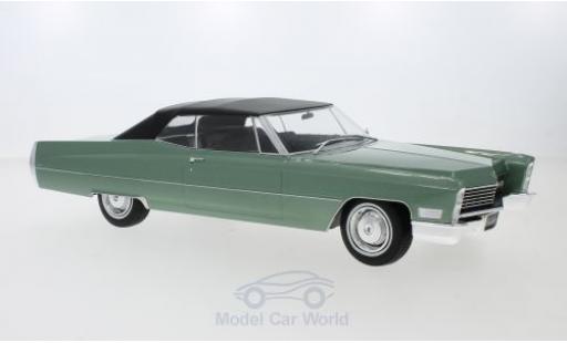 Miniature Cadillac Deville 1/18 KK Scale DeVille Cabriolet metallise verte/noire 1968 mit Softtop Cadillac Deville 1/18 KK Scale DeVille Cabriolet metallise verte/noire 1968 mit Softtop miniature