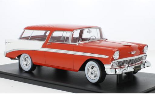 Miniature Chevrolet Bel Air 1/18 KK Scale Nomad Custom rouge/blanche 1956 1:18 Chevrolet Bel Air 1/18 KK Scale Nomad Custom rouge/blanche 1956 1:18 miniature