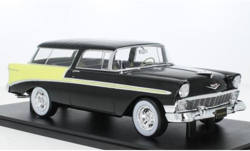 Miniature Chevrolet Bel Air 1/18 KK Scale Nomad Custom noire/jaune 1956 1:18 Chevrolet Bel Air 1/18 KK Scale Nomad Custom noire/jaune 1956 1:18 miniature