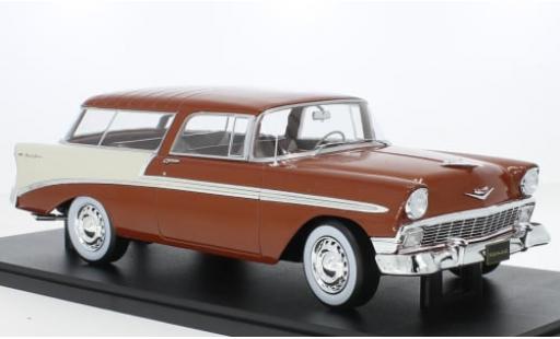 Miniature Chevrolet Bel Air 1/18 KK Scale Nomad metallise marron/beige 1956 1:18 Chevrolet Bel Air 1/18 KK Scale Nomad metallise marron/beige 1956 1:18 miniature
