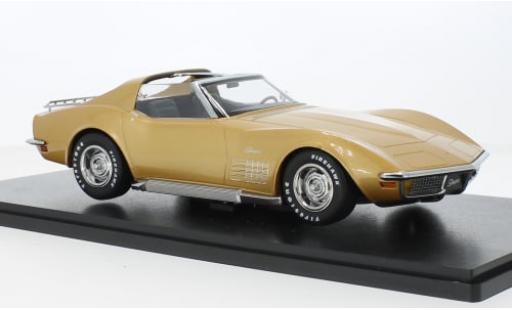 Miniature Chevrolet Corvette 1/18 KK Scale (C3) metallise beige 1972 1:18 Chevrolet Corvette 1/18 KK Scale (C3) metallise beige 1972 1:18 miniature