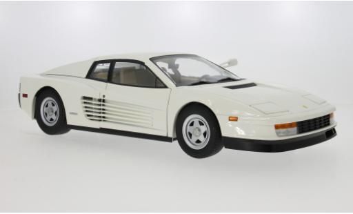 Ferrari Testarossa 1/12 KK Scale Monospecchio blanche 1984 1:12 miniature