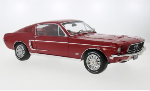 Miniature Ford Mustang 1/12 KK Scale GT Fastback rouge 1968 1:12 Ford Mustang 1/12 KK Scale GT Fastback rouge 1968 1:12 miniature