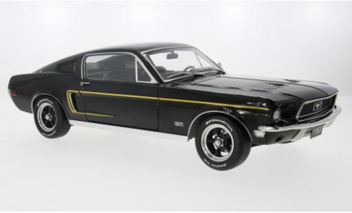 Miniature Ford Mustang 1/12 KK Scale GT Fastback noire 1968 1:12 Ford Mustang 1/12 KK Scale GT Fastback noire 1968 1:12 miniature