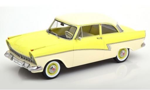 Miniature Ford Taunus 1/18 KK Scale 17M (P2) jaune/blanche 1957 Ford Taunus 1/18 KK Scale 17M (P2) jaune/blanche 1957 miniature