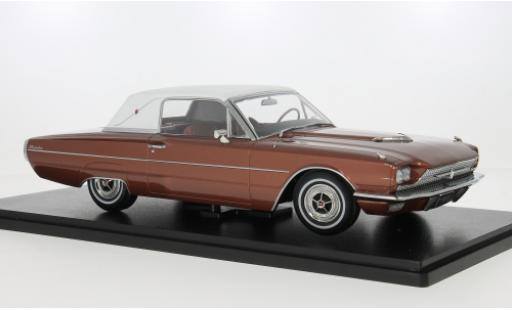 Miniature Ford Thunderbird 1/18 KK Scale Landau Coupe bronze/blanche 1966 1:18 Ford Thunderbird 1/18 KK Scale Landau Coupe bronze/blanche 1966 1:18 miniature
