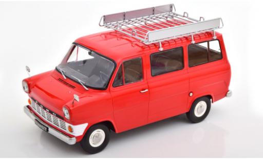 Miniature Ford Transit 1/18 KK Scale MK 1 Bus rouge 1965 avec Rack de toit Ford Transit 1/18 KK Scale MK 1 Bus rouge 1965 avec Rack de toit miniature