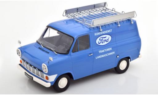 Miniature Ford Transit 1/18 KK Scale MK 1 Kasten bleue Kundendienst 1965 avec Rack de toit Ford Transit 1/18 KK Scale MK 1 Kasten bleue Kundendienst 1965 avec Rack de toit miniature