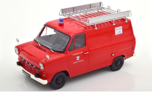 Miniature Ford Transit 1/18 KK Scale MK 1 Kasten rouge Feuerwehr Stadtlohn 1965 avec Rack de toit Ford Transit 1/18 KK Scale MK 1 Kasten rouge Feuerwehr Stadtlohn 1965 avec Rack de toit miniature