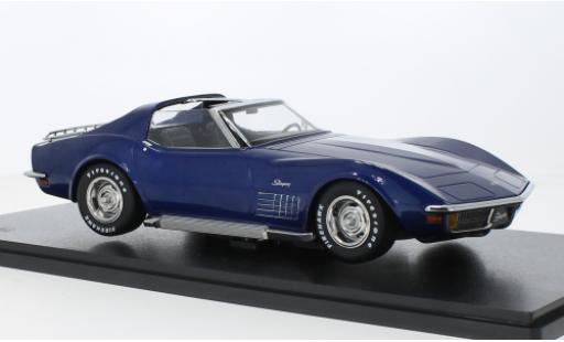 Miniature Chevrolet Corvette 1/18 KK Scale (C3) metallise bleu 1972 Chevrolet Corvette 1/18 KK Scale (C3) metallise bleu 1972 miniature