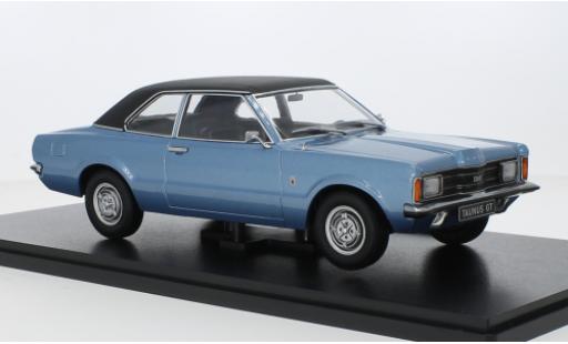 Miniature Ford Taunus 1/18 KK Scale 1300 GT (TC1) metallise bleu clair/matte-noire 1971 Ford Taunus 1/18 KK Scale 1300 GT (TC1) metallise bleu clair/matte-noire 1971 miniature