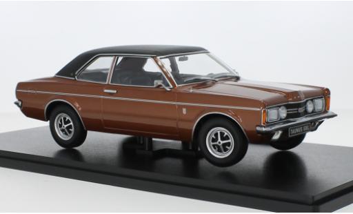 Miniature Ford Taunus 1/18 KK Scale 2000 GXL (TC1) metallise brun/matte-noire 1971 Ford Taunus 1/18 KK Scale 2000 GXL (TC1) metallise brun/matte-noire 1971 miniature