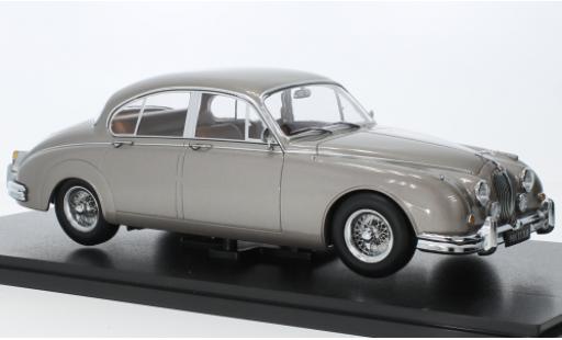 Miniature Jaguar MK 1/18 KK Scale II 3.8 metallise gris clair RHD 1959 Jaguar MK 1/18 KK Scale II 3.8 metallise gris clair RHD 1959 miniature