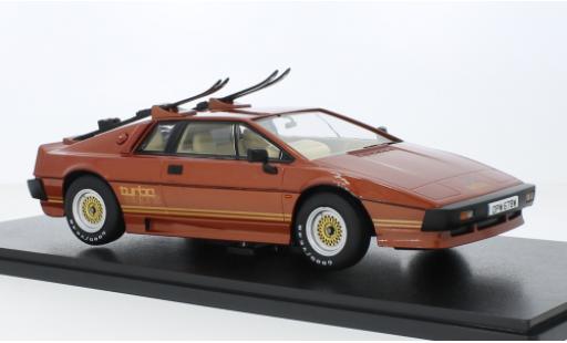 Miniature Lotus Esprit 1/18 KK Scale Turbo le cuivre/doré RHD 1981 Lotus Esprit 1/18 KK Scale Turbo le cuivre/doré RHD 1981 miniature
