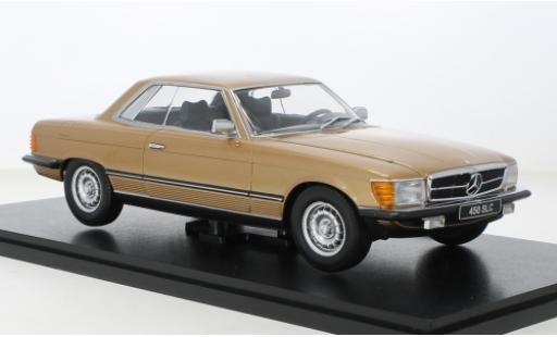 Miniature Mercedes 450 1/18 KK Scale SLC (C107) metallise beige 1973 Mercedes 450 1/18 KK Scale SLC (C107) metallise beige 1973 miniature
