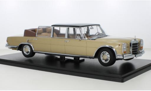 Miniature Mercedes 600 1/18 KK Scale (W100) Landaulet metallise beige/noire 1964 Mercedes 600 1/18 KK Scale (W100) Landaulet metallise beige/noire 1964 miniature